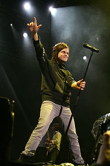 Lauri Ylönen performing in Poland, 2010