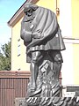 Statue of the Walloon Louis de Geer (1587–1652) in Norrköping, Sweden (1945; the sentence at the bottom of the statue speaks of him as the "father of the industry in Sweden").