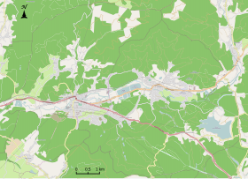 (Voir situation sur carte : bassin minier de Ronchamp et Champagney)