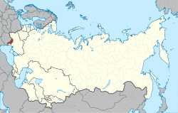 Moldova SSC'nin Sovyetler Birliği'ndeki yeri (kırmızı).