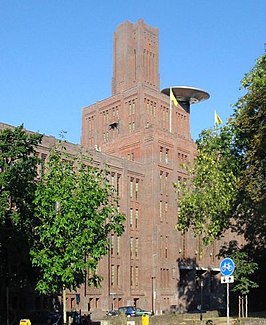 De Inktpot, met onderaan de toren de UFO (foto 2003)