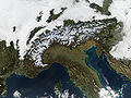 Image 45The Alps seen from space (from Geography of the Alps)