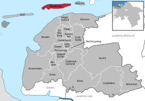 Poziția localității Norderney