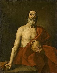 Saint Jerome in Penitence, no date, 128 x 102 cm., Louvre