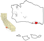 Položaj grada u okrugu Santa Barbara i u Kaliforniji
