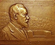 Saturnin Arloing, 1911, médaille en bronze, avers.