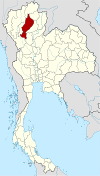 Lampang'ın Tayland'daki konumu