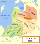 Балтійські племена, 1200 рік