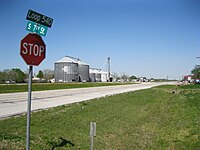 Grain storage buildings on Loop 540 in Beasley