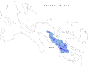 Lage der San-Miguel-Bucht in der Bicol-Region