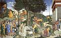 Scene din viața lui Moise (Sandro Botticelli 1481-1482)