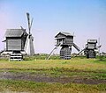 Muíños de vento preto de Tobolsk en 1912.