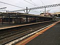 Southbound bound view from Platform 1, January 2021