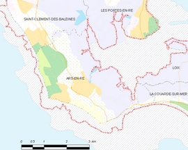 Mapa obce Ars-en-Ré
