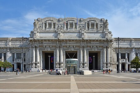 Milano Centrale railway station in Milan, Italy (1931)