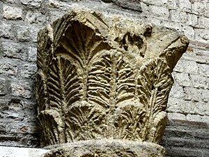 Original column capital, now in Cluny Museum