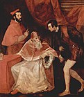 『教皇パウルス3世とその孫たち』 1546年頃 国立カポディモンテ美術館