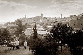 Панарама Віфлеема з боку Іерусаліма. Фота 1898 года.