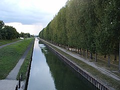 Le canal à Aulnay-sous-Bois.