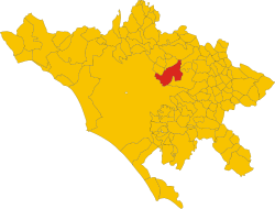 Guidonia within the Metropolitan City of Rome Capital