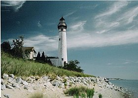 Le phare de l'île Manitou du Sud