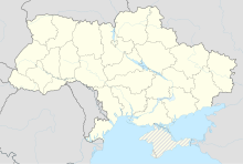 Khortytsia trên bản đồ Ukraina