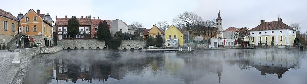 Téli Tapolca, Malom-tó panoráma felvétel