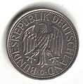 Bundesadler auf der 1-DM-Münze