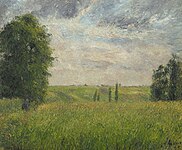 Camille Pissarro - Soleil couchant, Pontoise