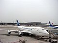 A Garuda Indonesia Boeing 747-400 at Lapangan Terbang Antarabangsa Narita, Jepun. (2005)