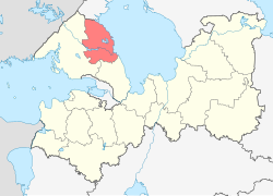 Location of Priozerskas rajons