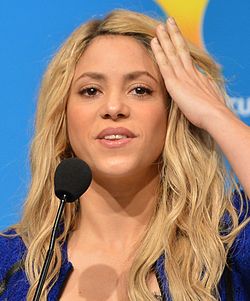 A cantaire colombiana Shakira en 2014.