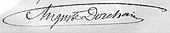 signature d'Auguste Dorchain