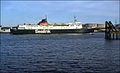 Antrim Princess Sealink ferry underway in Larne with Sealink lettering.