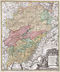 Map of County of Burgundy showing Arlay