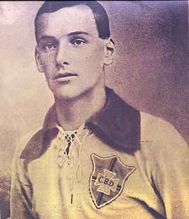 Amílcar in 1920 in het shirt van de Seleção.