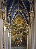 The Death of Saint Joseph, interior of the Basilica of the Sacred Heart, Notre Dame, IN.