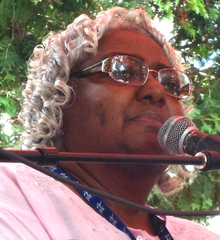 Caffie-Austin performing at the Lowell Folk Festival in 2012