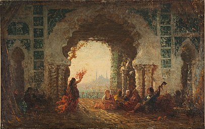 Sérail à Constantinople, la danse de l'almée Félix Ziem,1880-1900 Petit Palais, Paris