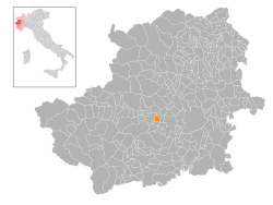Locatie van Buttigliera Alta in Turijn (TO)