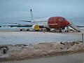 Norwegian 737-300 ved Moss lufthavn