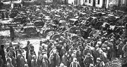 Orosz hadifoglyok a csata után