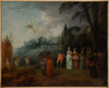 Die Einschiffung nach Kythera von Antoine Watteau, ca. 1709–1710