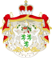 Coat of arms of the de Lannoy family with a princely mantle.