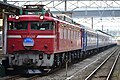 An Akebono service hauled by a Class EF81 locomotive in June 2011