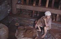 Making coffee by hand in Sumatra, Indonesia