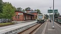 Putbus jernbanestasjon, med den berømte, historiske damp-drevne toget som har klengenavnet Rasender Roland