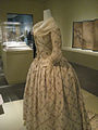 Side view of the robe a l'anglaise at the Metropolitan Museum of Art.