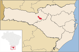 Kaart van Videira