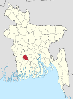 Location of Narail District in Bangladesh